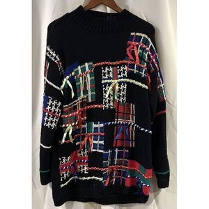 Warranted To Be‎ A Pendleton Ugly Christmas Bow Sweater Size Small